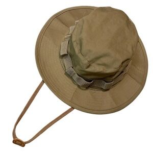 Highland Tactical Bucket Boonie Hat with Chin Strap‎ Tan Green OSFM